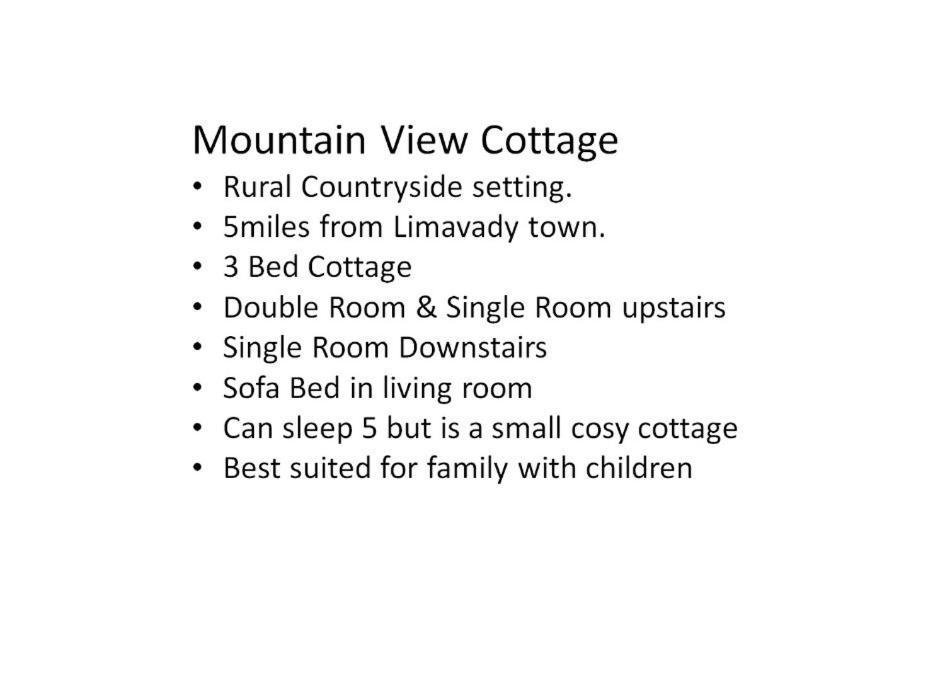 Mountain View Cottage Limavady Eksteriør bilde